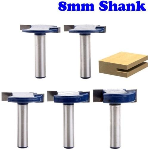 5pcs 8mm Shank T Type Bit With Bearing router bit set woodworking router bits router bits woodworking