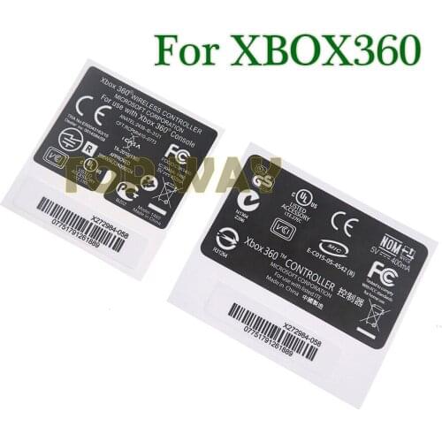 500pcs Laser stickers Label Seals Replacement For Xbox360 xbox 360 Wired Wireless Controller Back Lable Serial No Sticker