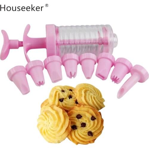 8Pcs/Lot Nozzles Cake Baking Tools Mold Cake Biscuit Cookie Press Stamps