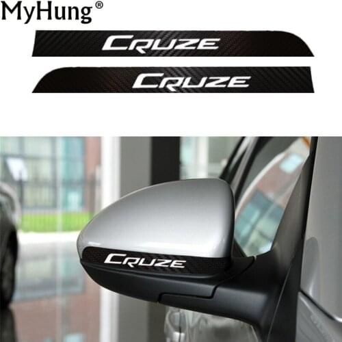 Car Rear View Mirror Sticker Auto Mirror Rain Shield Shade Cover Protector Guard For Chevrolet Cruze Carbon Fiber Stickers 2pcs