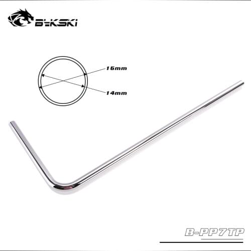 BYKSKI Metal Tube ( ID14mm + OD16mm ) + 1mm Thickness + ( Length 50cm+20cm ) Brass Pipe Surface Electroplating Cooling Tube