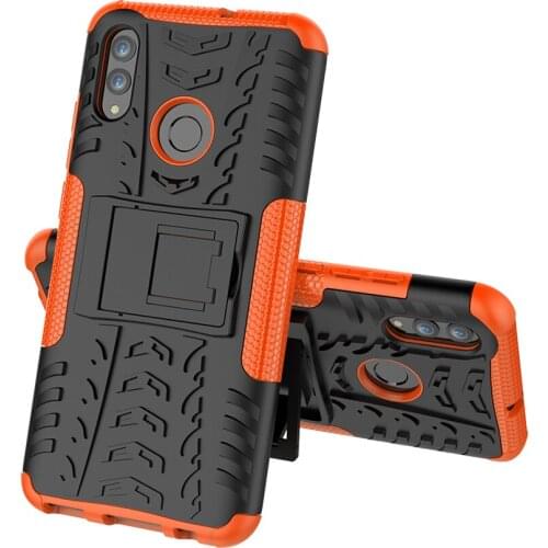 For Huawei Honor 10 10 Lite Cover Case Armor Silicone Rugged Hard Plastic Case For Huawei Honor P Smart 2019 with Holder
