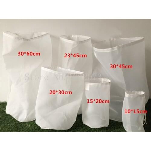 Food grade Tea Milk Coffee Juice Wine Mash Filter Bag Liquid Filter Bucket Homebrew beer Malt Filter Bag Colanders & Strainers