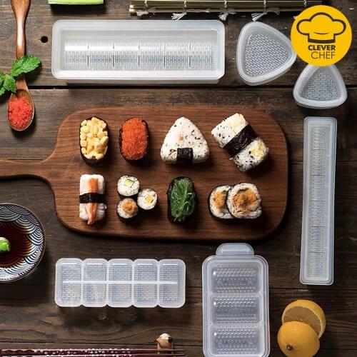DIY Sushi Mold Onigiri Rice Ball Food Press Triangular Sushi Maker Mold Sushi Kit Japanese Kitchen Bento Accessories