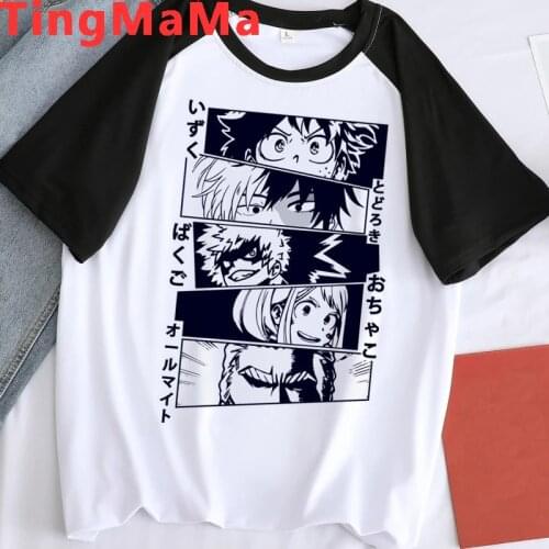 My Hero Academia Boku No Hero Academia Midoriya Izuku Deku t shirt men harajuku kawaii ulzzang 2021 couple clothes streetwear