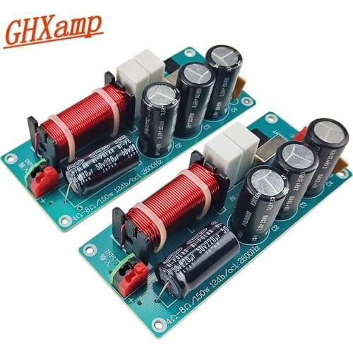 GHXAMP 150W Midrange Speaker Crossover Mid 1 way Mediant Car Audio Crossover 4-8ohm For 3-6 inch Speaker Unit 2pcs
