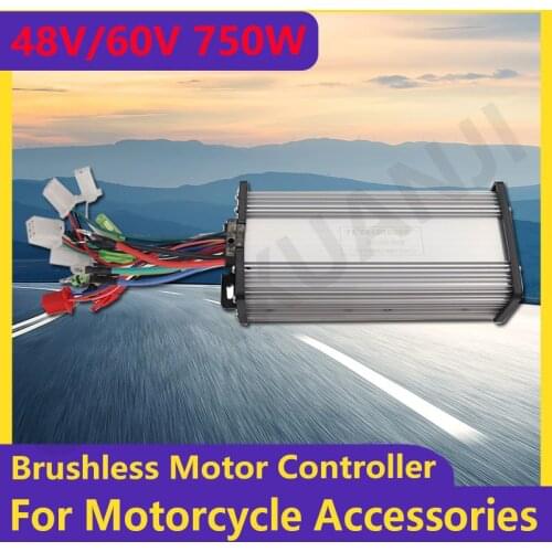 48V 60V 750W Intelligent Brushless Motor Controller for Three-wheeled Citycoco Tricycle Electric Scooter Modified Accessories