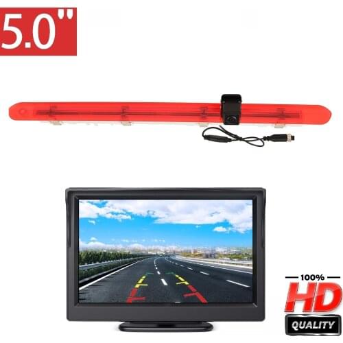 Misayaee HD Brake Light Car Rear View Camera for Mercedes Vito Metris W447 MB VAN 2014-2019 single door + 5.0 Inch Display