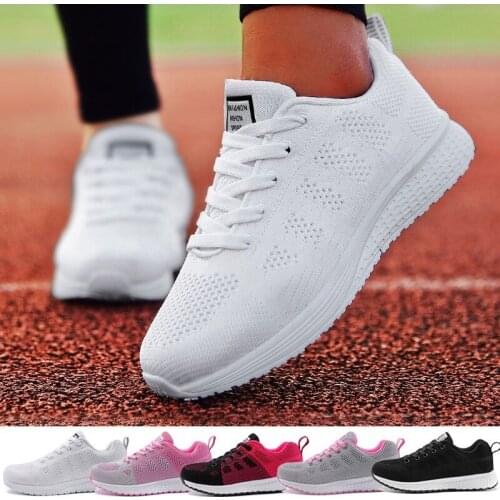 Women Casual Shoes Ladies Sport Shoes Breathable Walking Mesh Flat Shoes Woman White Sneakers Women Tenis Feminino Female Shoes