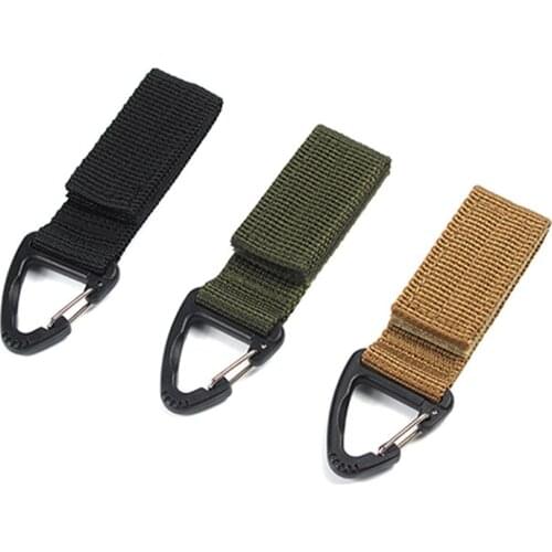Hot! Outdoor Camping Tactical Carabiner Backpack Hooks Olecranon Molle Hook Survival Gear EDC Military Nylon Keychain Clasp