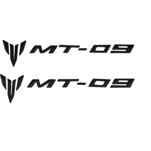 Motorcycle 3D Carbon Rear Seat Fairing Side Decals Stickers Emblem For yamaha MT 09 MT09 accessories