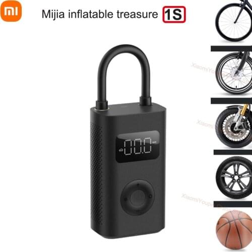 Original Xiaomi Mijia Inflatable Treasure 1S Type-C Port Portable Electric Pump Air Compressor for Motorcycle Car Tire Soccer