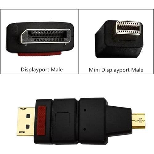 Displayport to Mini DisplayPort 4K Adapter Displayport 1.2 Cable Adapter DP Male to Mini DP Male Extender Converter 4K@60Hz