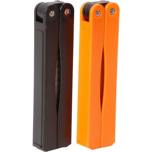 Outdoor Camping Portable Knife Grinder Sharpener Use Both Sides Foldable Artificial Diamond