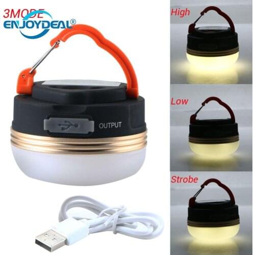 Portable LED Light Camping Outdoor Tent Umbrella Night Lamp Ultra Bright Rechargeable Glare Light Hiking Lantern 3 Modes