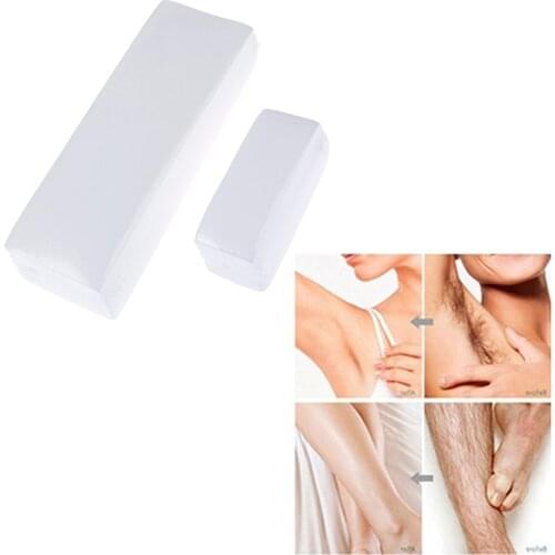 100PCS Women Men Removal Nonwoven Body Cloth Hair Remove Wax Paper Rolls Body Leg Arm Hair Removal Epilator Wax Strip Paper Roll