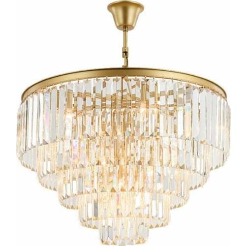 Modern minimalist crystal chandeliers American style living room bedroom dining room chandelier creative personality lighting