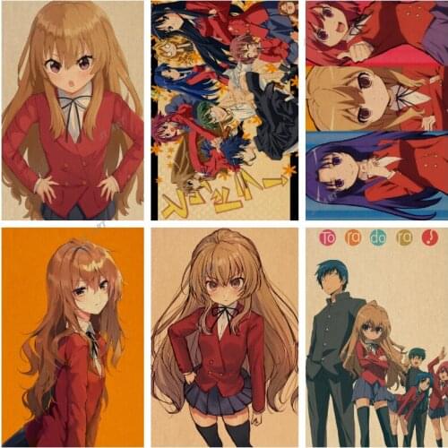 TIGER X DRAGON! Toradora Canvas Nordic Poster Anime Style Print Wall Art Painting Decoration Picture for Living Room Kid Bedroom