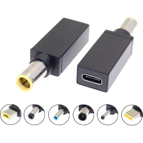 Universal Notebook Power Converter TYPE-C Female To Dc Power Adapter Public Scam PD Fast Charge for Lenovo Acer Asus Adapter