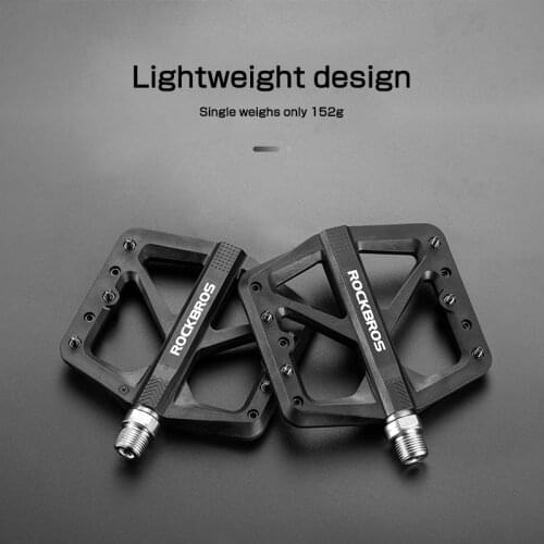 ROCKBROS Bicycle Nylon Plastic Pedal Bearing Treadle Riding Equipment Accessories Mountain Bike Palin Lock Pedal