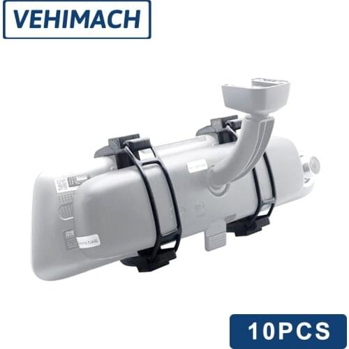 Car DVR Mirror Bracket Bandage 10pcs Dash Cam Holder Fixed Rubber Rear View Mirror Band Auto Video Recording Fixing Strips