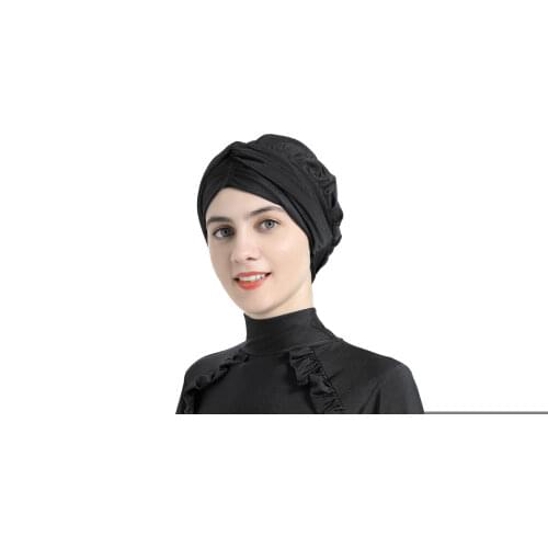 4XL Plus Size Women Muslim Swimsuit Basic Top and Long Pants Three Piece Swimwear Islamic Burkinis Beachwear Femme Bathing Suits