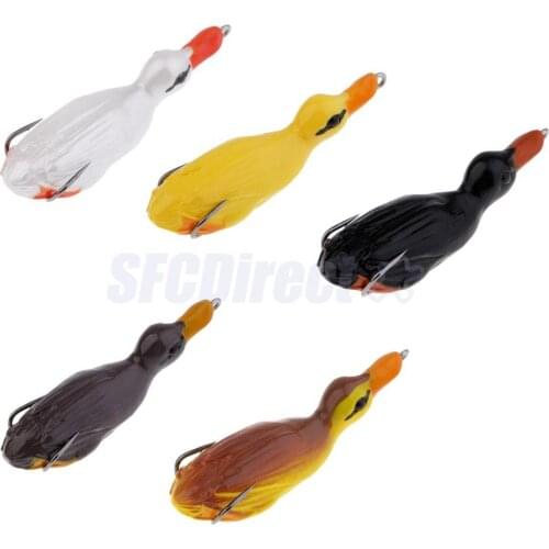 1 Piece 3D Eyes Top Water Bait Duck Lures Soft Fishing Lure Floating Swimbait