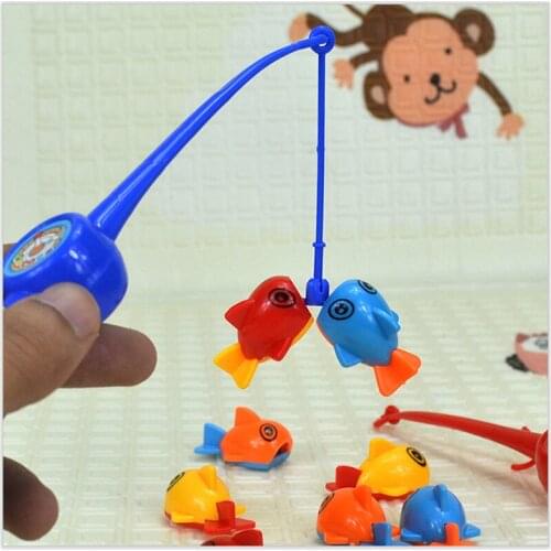 2 Fishing Rods Magnetic Fishing Toys For Children Classic Fishing Bath Toys Early Education Toy Christmas Birthday Gifts