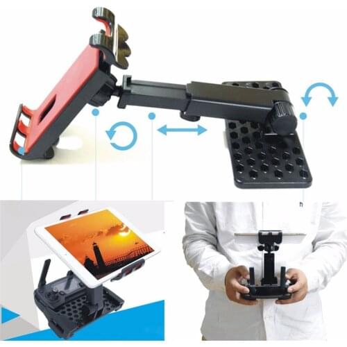 360-Degree Rotatable Holder Extended Holder Bracket Support 4-12in Phone Tablet for DJI MAVIC PRO Remote Controller