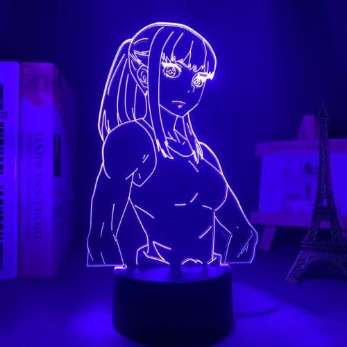Acrylic Led Night Light Lamp Anime Fire Force for Bedroom Deco Light Manga Birthday Gift Fire Force Anime 3d Light Maki Oze