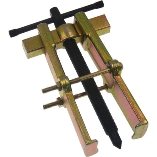 Car 2-Jaw Gear Puller Adjustable Pilot Bearing Remover Pump Pulley Removal Hand Tools Straight Type 4 inch Auto Accessories