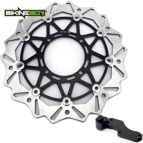 BIKINGBOY For Suzuki RM-Z RMZ 250 04 05 06 Kawasaki KX 125 250 03 04 05 KX250F 04 05 320mm Front Brake Disc Disk Rotor + Bracket