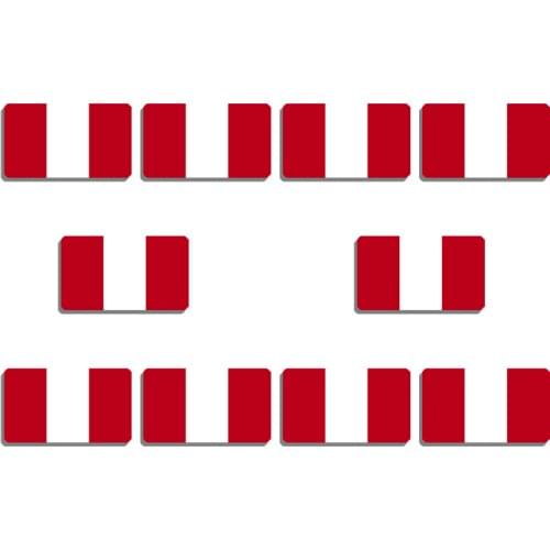 10Pcs Peruvian Flag Brooch Peru Acrylic Flag Lapel Pin For Women And Men Patriotic Backpacks Clothes Decor Meeting Party Badge