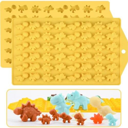 DIY Silicone Chocolate Mold Dinosaur Cake Biscuit Mold Baking Tools Sugar Candy Silicone Mold Ice Cube Tray