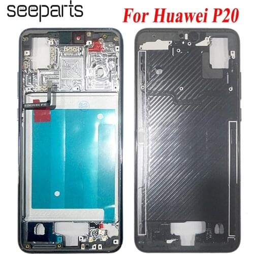For Huawei P20 Pro Middle Frame Front Bezel Frame Faceplate Housing Case P20 Lite Middle Frame Replacement Parts