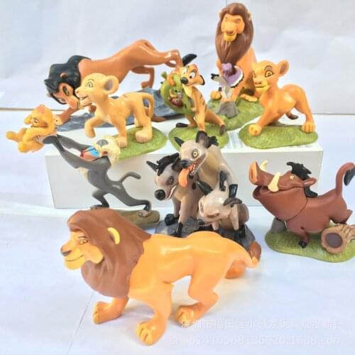 9Pcs/Set The Lion King Figures Simba Mufasa Nala Hyenas Timon Pumbaa Sarabi Sarafina Scar PVC Action Figure Dolls Toys