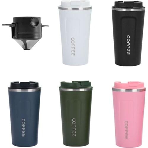 Hot Sale 380ml Stainless Steel Thermo Cup Portable Coffee Travel Mug Car Water Bottle Vacuum Insulated Bottle Gifts Coffeeware