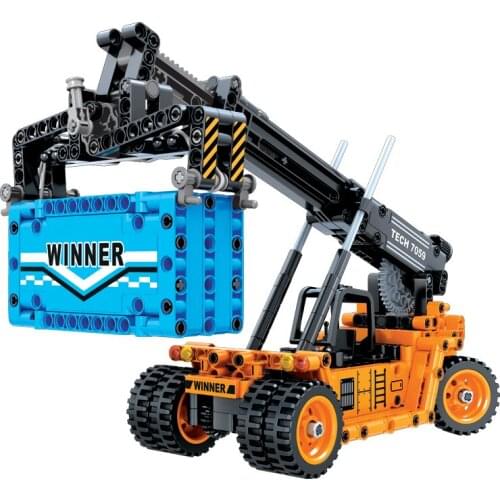 City Series Front crane Construction Team Vehicle Model Car Bricks Building Blocks Toys for Children Gifts 460Pcs