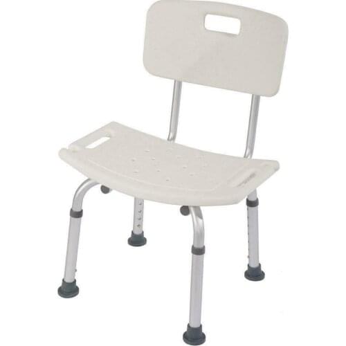 Non-slip Bath Chair Shower Chair Adjustable Height Elderly Bath Tub Shower Chair Bench Stool Seat Aid Bathroom Shower Chair