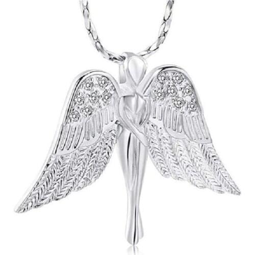 My Little Angel Urn Necklace Bless Cremation Pendant for Memorial Keepsake Jewelry