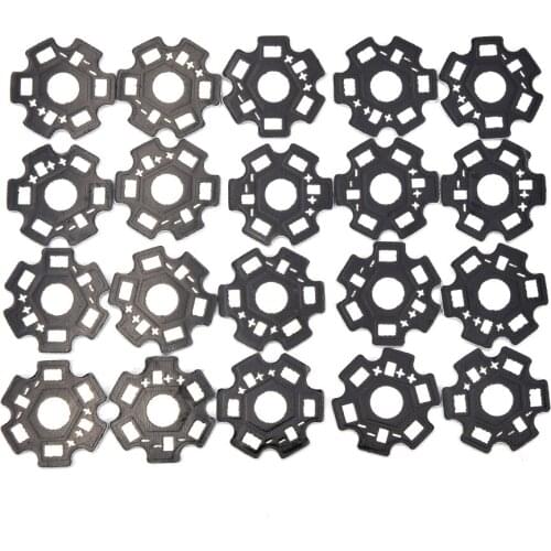 20Pcs/lot 1W 3W 5W Heat Sink LED Aluminum Base Plate PCB Board Substrate 20mm Star Kit DIY Cooling Heat sink Wholesale