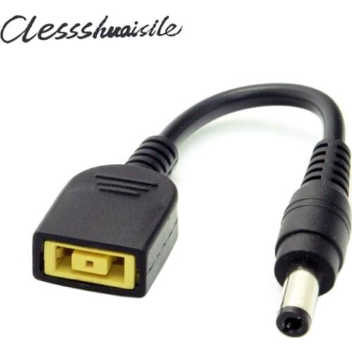 DC 5.5*2.1mm DC Plug to Rectangle Female Charger Power Cable for Tablet & Laptop