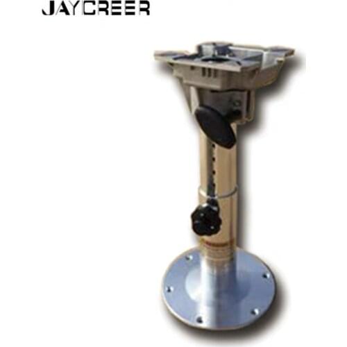 JayCreer Aluminum Alloy Adjustable Boat Marine Seat Pedestal Stand Bracket With Slide
