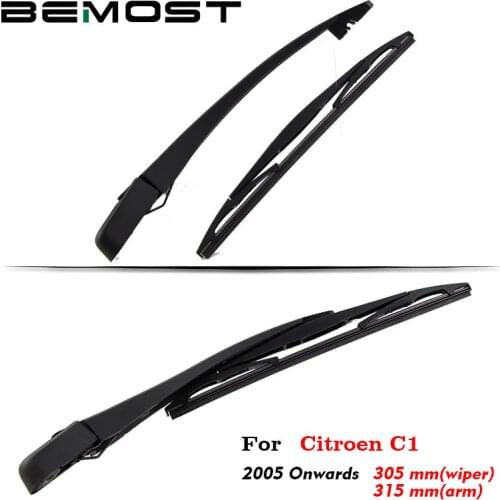 BEMOST Car Rear Windscreen Windscreen Wiper Arm Blade Soft Natural Rubber For Citroen C1 305MM Hatchback Year From 2005 To 2018