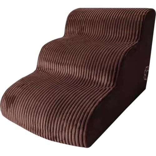 Pet Dog Stairs 3 Steps Stairs Ladder For Pet Dog House Anti-slip Removable Dogs Bed Stairs Sponge Steps Cat Stairs Pet Supplies