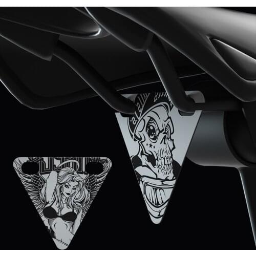 Bike Reflective Sign Metal Triangular Cycling Accessories Night Safety Warning Bicycle Stickers Outdoor Running Riding Sticker