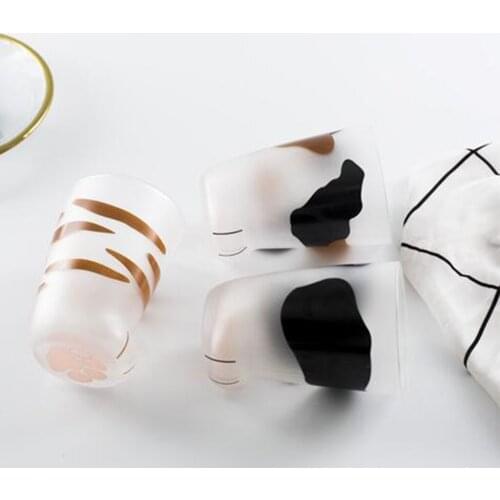 Cat Claw Frosted Milk Glasses Cup Breakfast Coffee Tea Mug Glassware Gifts