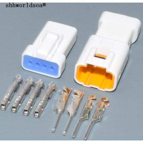 Worldgolden 0.7mm 4 Pin/Way Male Female Automotive Connector Plug Housing For JST 04R-JWPF-VSLE-S 04T-JWPF-VSLE-S