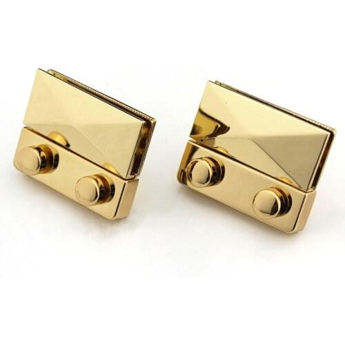 1pcs Zinc Alloy Metal Push Lock Fashion Cute Push Lock Closure Parts for DIY Handbag Shoulder Bag Purse Hardware Accessories