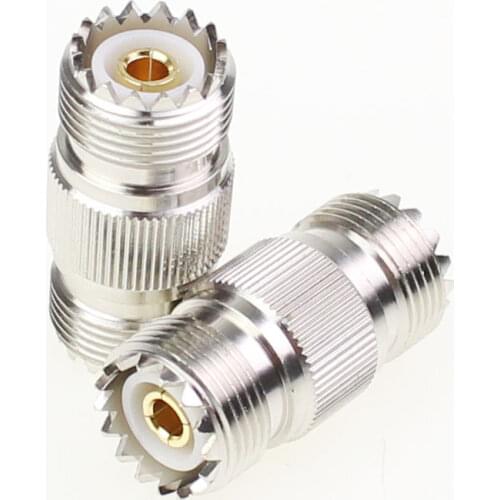 2 x UHF SO-239 Female to Female Coupler RF Adapter Connector for PL-259 Plug